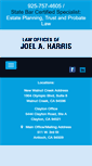 Mobile Screenshot of joelharrislaw.com
